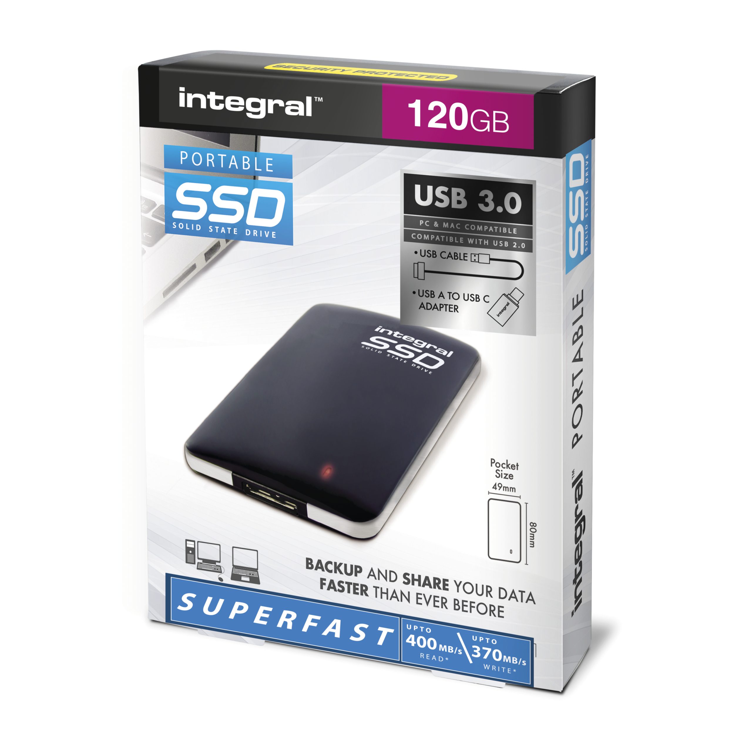 USB 3.0 External SSD Packaging