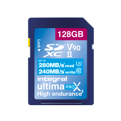 Integral 128GB Micro SD Card 8K and 4K Video Read 180MB/s and Write Speed 130MB/ 
