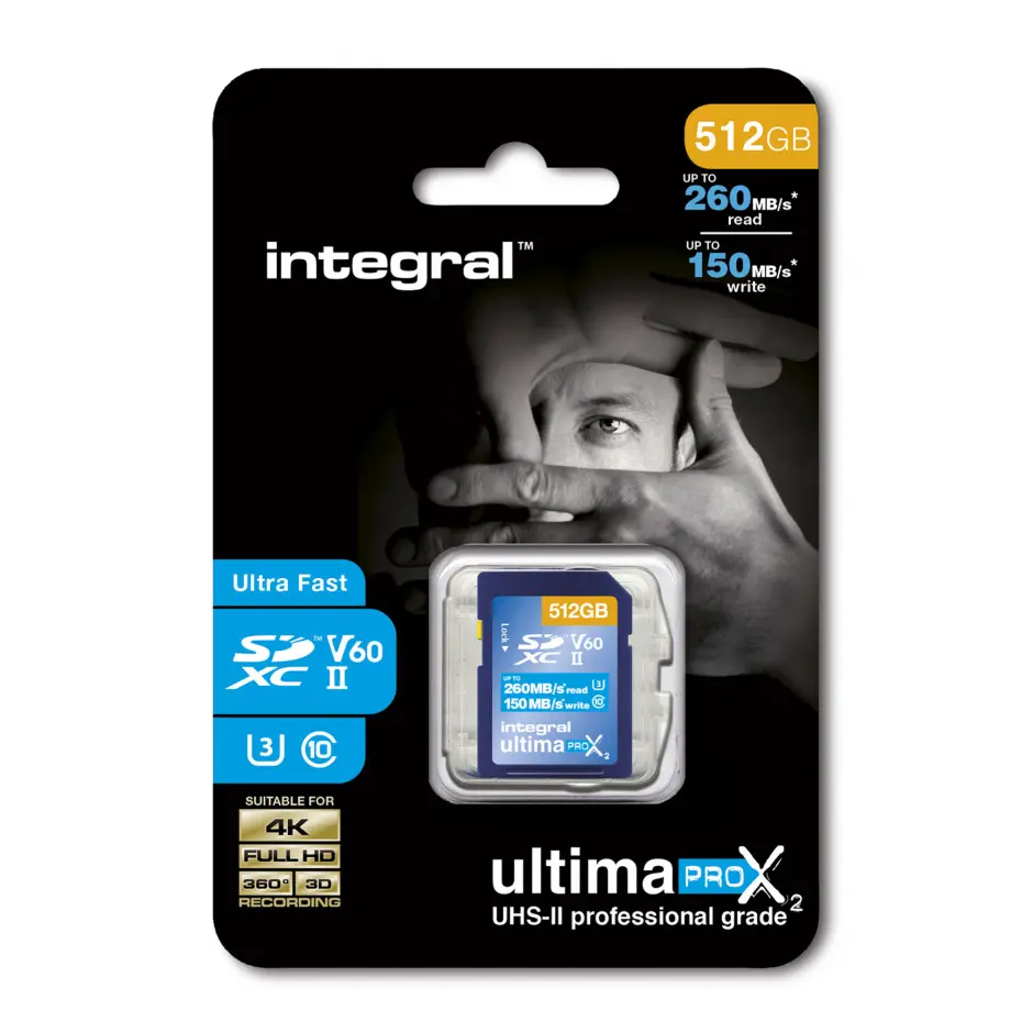 UltimaPro X2 SD CARD SDXC UP TO 260/150MB UHS-II V60