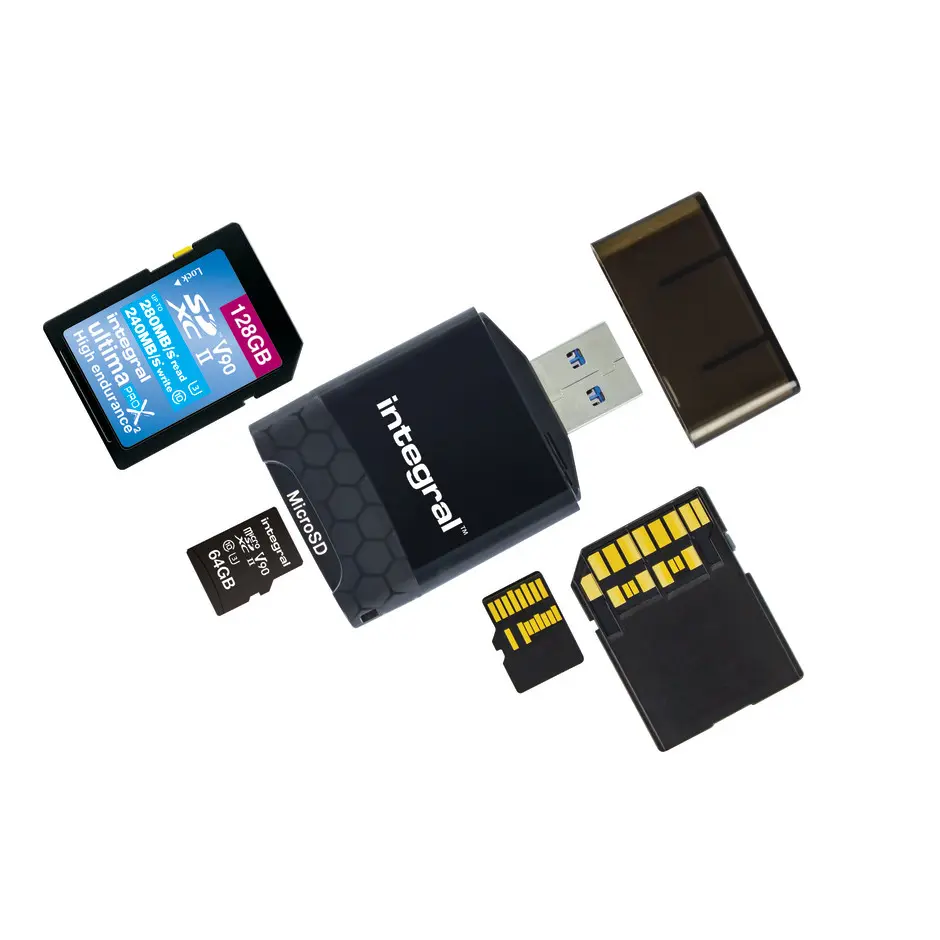 deres Landsdækkende risiko UHS-II USB 3.0 Dual Slot Micro SD and SD Card Reader