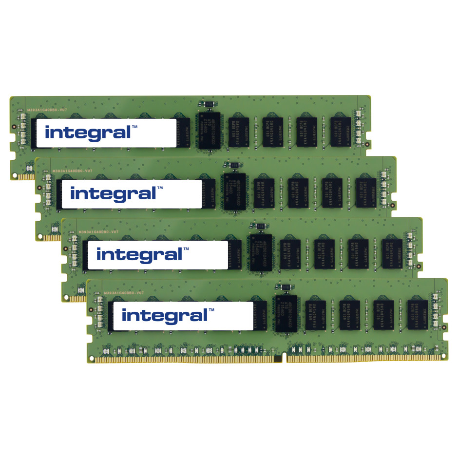 128GB (4x32GB) SERVER RAM MODULE kit DDR4 2400MHZ PC4-19200 REGISTERED ECC RANK2 1.2V 2GX4 CL17 INTEGRAL