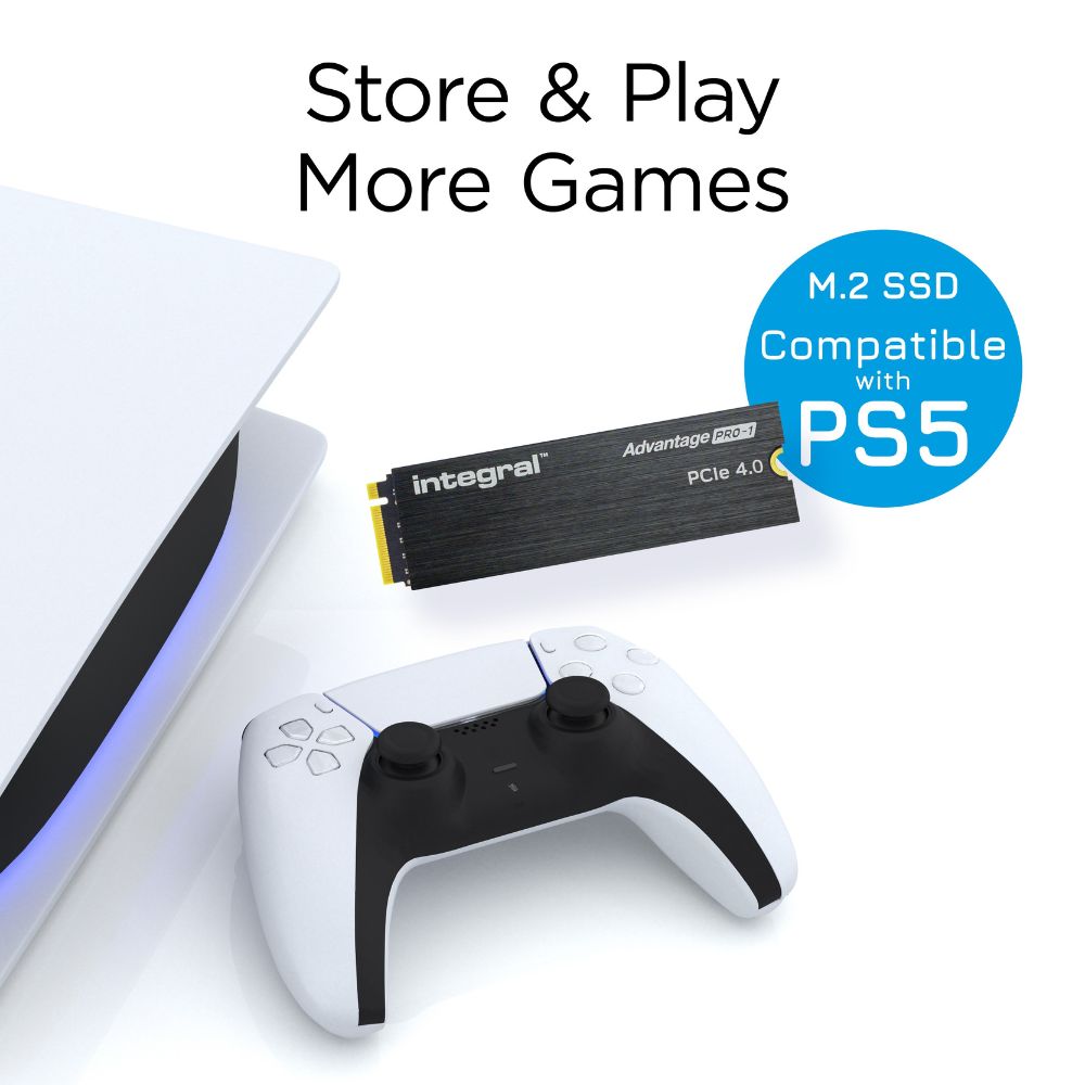 Store and Play more games on your PS5 with the Integral Memory SSD with heatsink