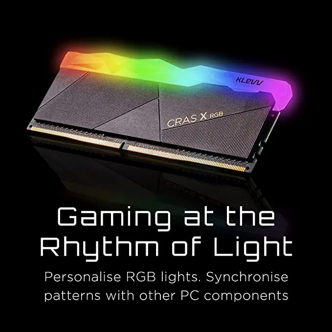 KLEVV CRAS X RGB RAM personalise RGB colours Memory Module