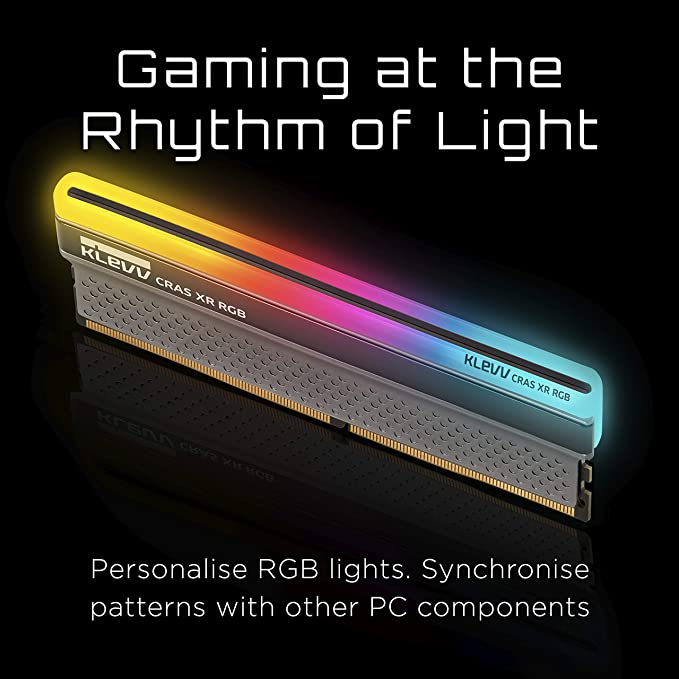 KLEVV CRAS XR RGB DDR 4 Gaming RAM Personalise RGB lights