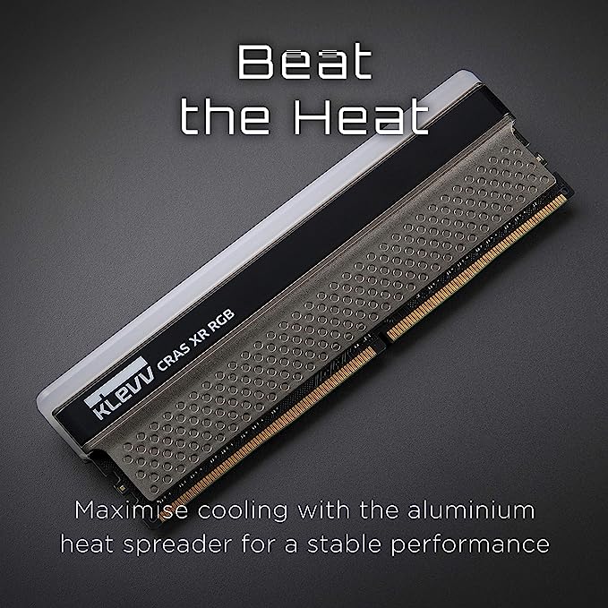 KLEVV CRAS XR RGB DDR 4 Gaming RAM Module Heatsink for Cooling