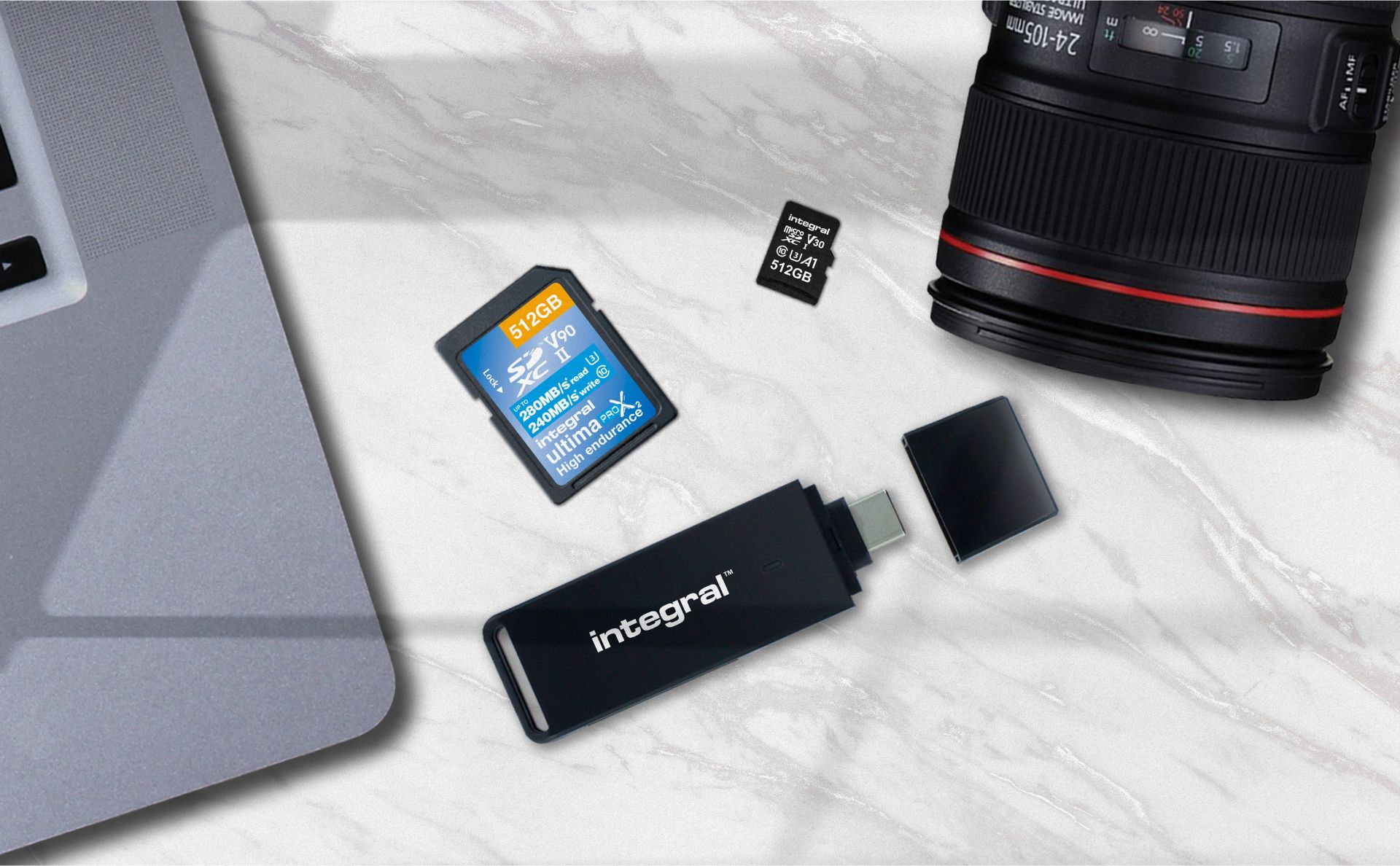 Compact MicroSD and SD Memory Card Reader