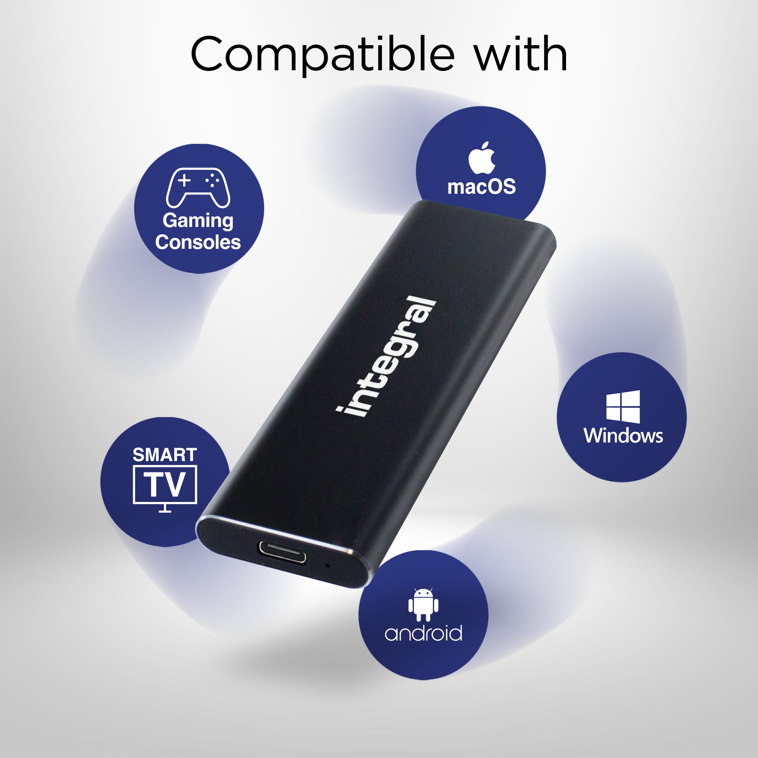 Portable SSD Compatibility Gaming Consoles macOS Windows Smart TVs Android and Windows