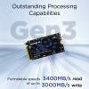 M.2 2242 SSD Gen3 Speeds M.2 2242 SSD Gen3 Speeds up to 3400MB/s, and write speeds reaching 3000MB/s