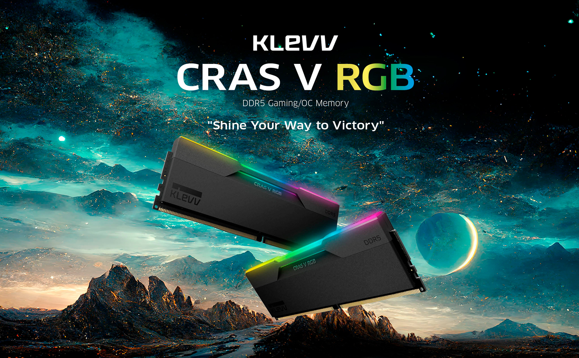 KLEVV CRAS V RGB DDR5 Gaming/ OC Memory RAM Banner