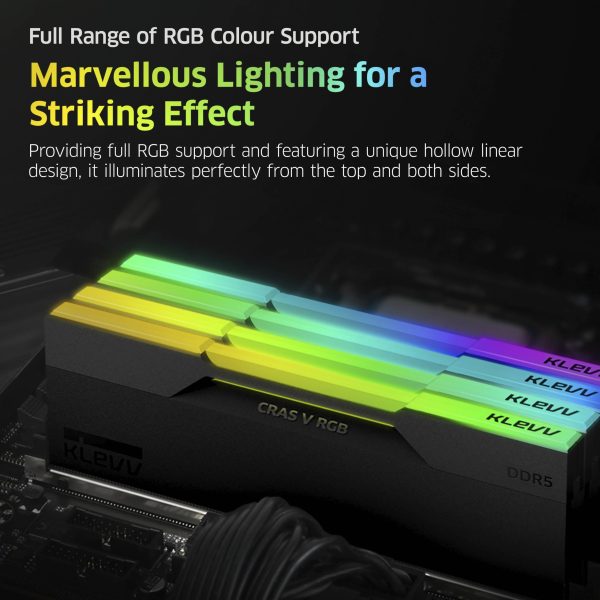 KLEVV CRAS V RGB 32GB Gaming RAM | DDR5 7200MHz Memory