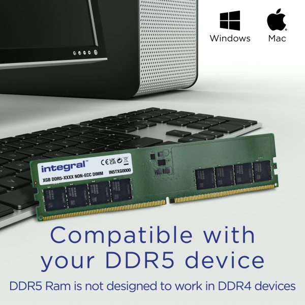 32GB DDR5 5600MTs NON-ECC PC RAM | Memory Module