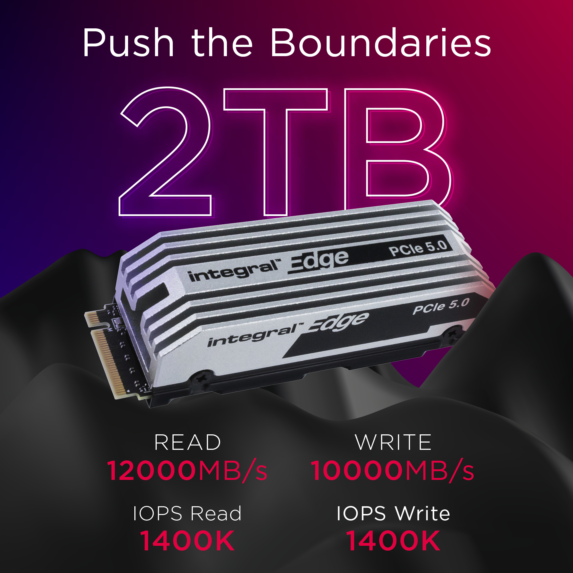 Edge Gen5 M.2 2280 NVMe Solid State Drive with Heatsink