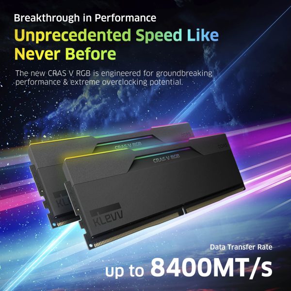 KLEVV CRAS V RGB 32GB Gaming RAM | DDR5 6000MHz Memory
