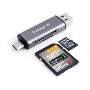 Dual End SD and microSD Card Reader | Type-A and USB-C Connectors