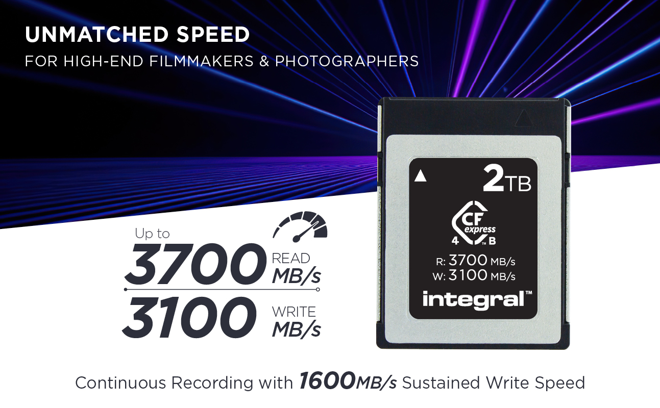 Studio Grade CFexpress 4.0 Type B Memory Card | Integral Memory